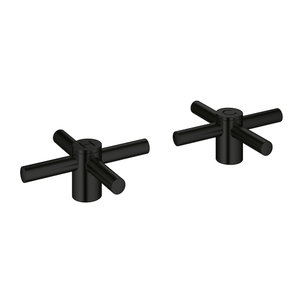 Cross Handles Pair, Black